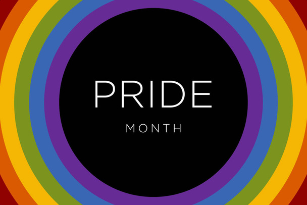 Meleg Büszkeség Hónap júniusban. LMBTQ többszínű szivárvány zászló. Eredeti szín szimbóluma meleg büszkeség koncepció háttér, nagy felbontású poszter - Fotó, kép