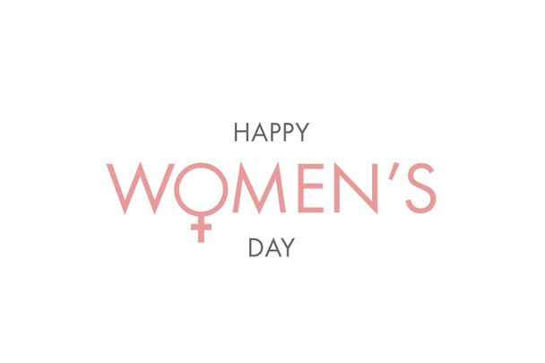 Щасливий жіночий день 8 березня, елегантний вітальний листівка. Святкування дня міжнародних жінок - Фото, зображення