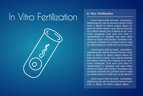In Vitro Fertilization Background Egg and Sperm - Vector, Image