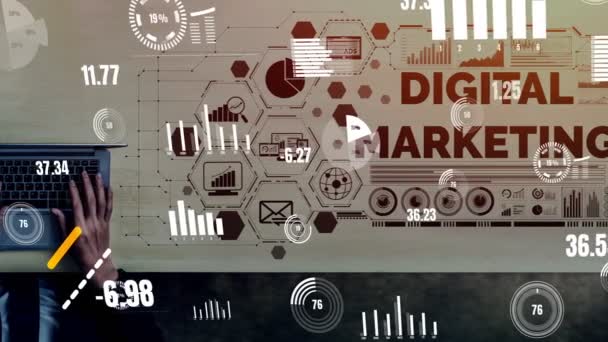 Marketing koncepcji Digital Technology Business - Materiał filmowy, wideo