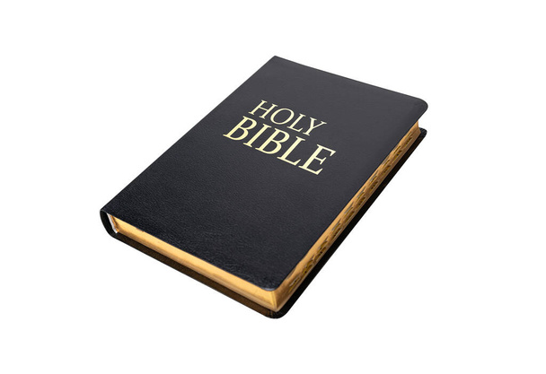 Holy Bible isolated on white background, - Fotó, kép