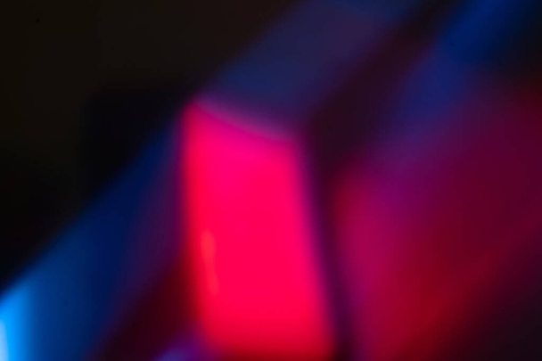 defocused glow overlay bokeh neon light pink blue - 写真・画像