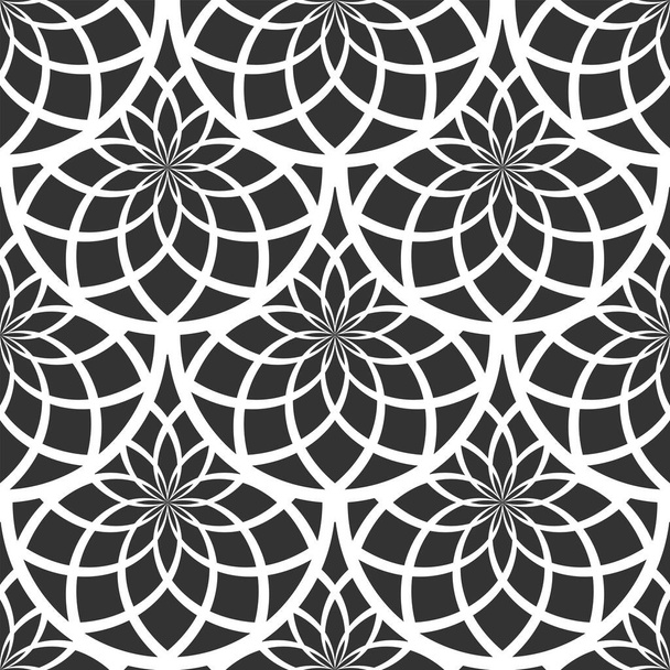 Art Deco motif in seamless decorative geometric pattern. Vector illustration. - Vector, Image