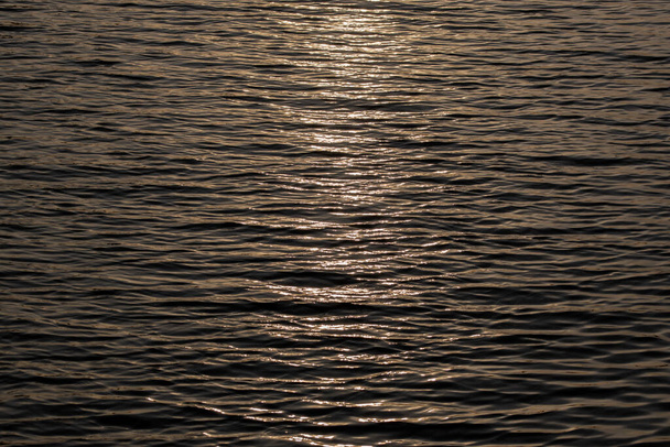 Close Up Waves In The Water At Sundown At Amsterdam The Netherlands 28-1-2022 - Valokuva, kuva