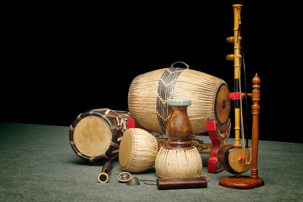 σύνολο παραδοσιακών Ταϊλάνδης μουσικών οργάνων - Φωτογραφία, εικόνα