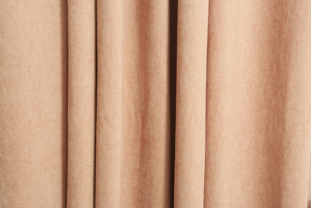 pink curtain folds close up texture - Photo, Image