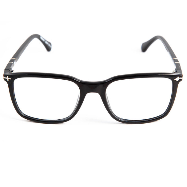 molduras de óculos em um fundo branco. Óculos emoldurados elegantes em um fundo branco. - Foto, Imagem