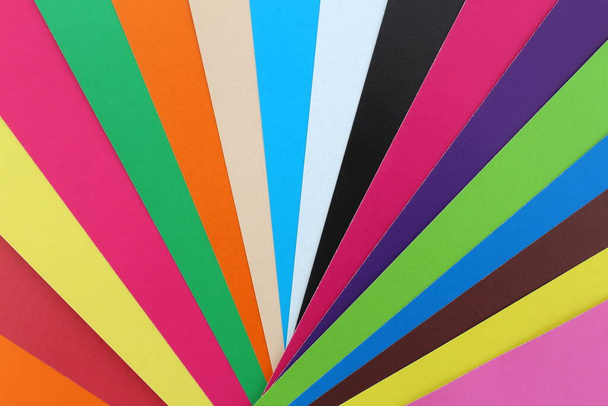 Bright multi-colored background in the form of a fan. - Foto, Bild