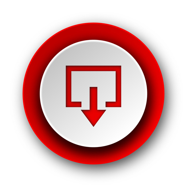 exit red modern web icon on white background - Foto, Bild