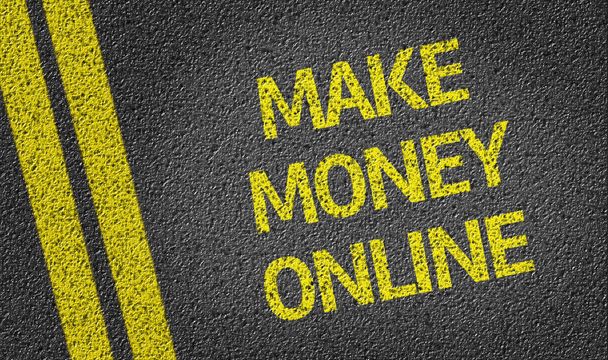 Make Money Online írt az úton - Fotó, kép