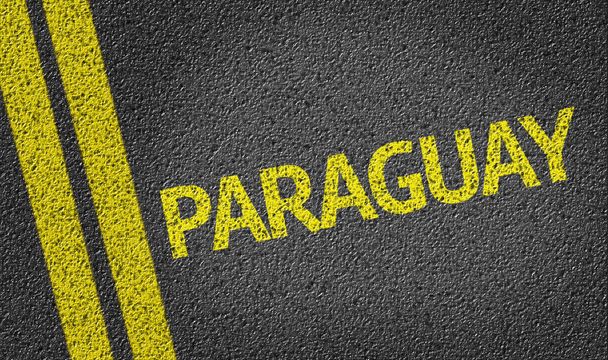 Paraguay écrit sur la route
 - Photo, image