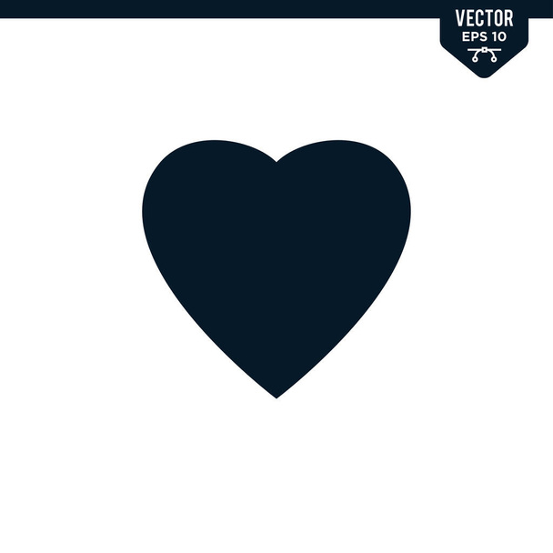 Улюблена колекція значків серця у стилі гліфів, вектор суцільного кольору
 - Вектор, зображення