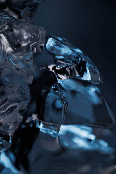 Ice closeup abstract macro water backdrop - Фото, изображение