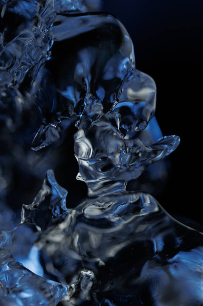 Cold in closeup futuristic water details - Valokuva, kuva