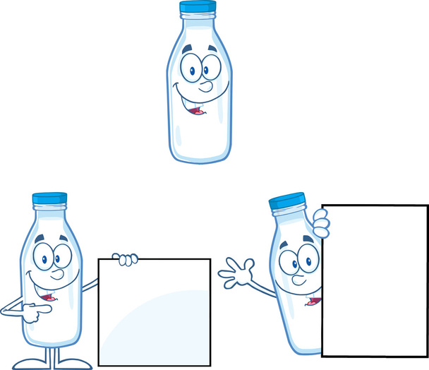 Кумедна пляшка молока мультфільм персонажів 3. Набір збірки
 - Фото, зображення