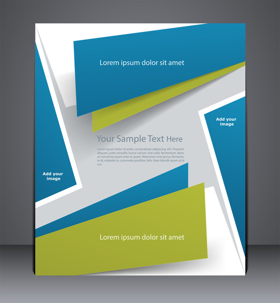 Layout business brochure, magazine cover - Vektor, obrázek