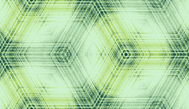 Nahtlos abstraktes geometrisches Strukturmuster in hellgrünen Pastellfarben - Vektor, Bild