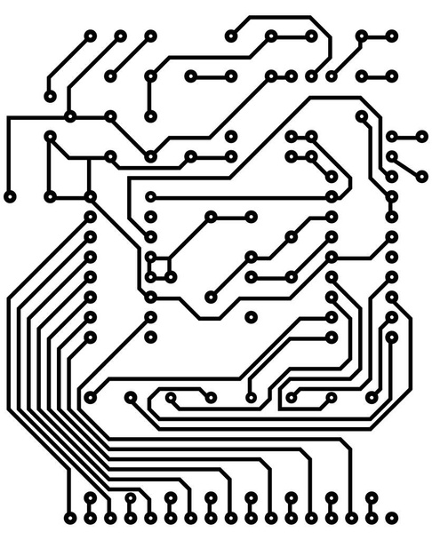 Electric scheme for design use. Vector illustration. - Vector, Image