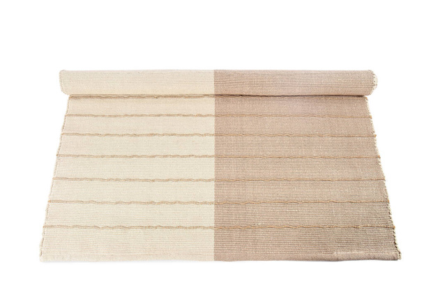 Schoon stijlvol tapijt op witte achtergrond - Foto, afbeelding