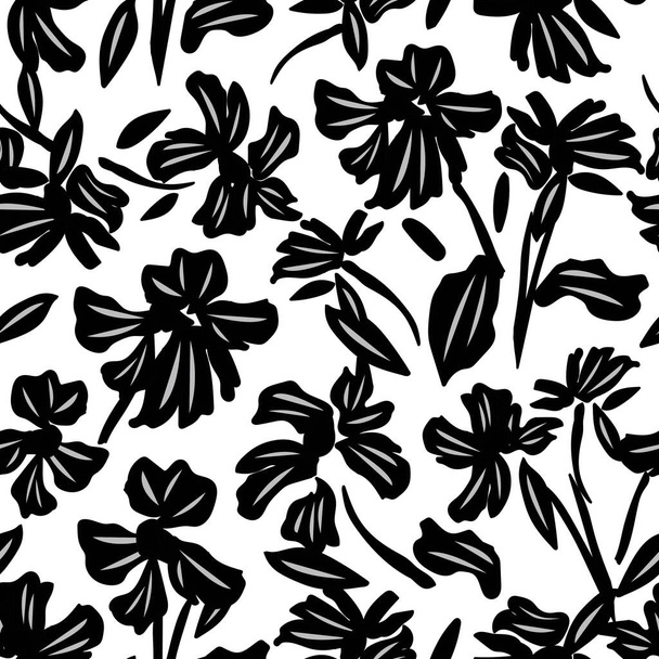 Floral seamless pattern background for fashion textiles, graphics, backgrounds and crafts - ベクター画像
