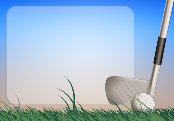 Golfschläger mit Ball - Foto, Bild