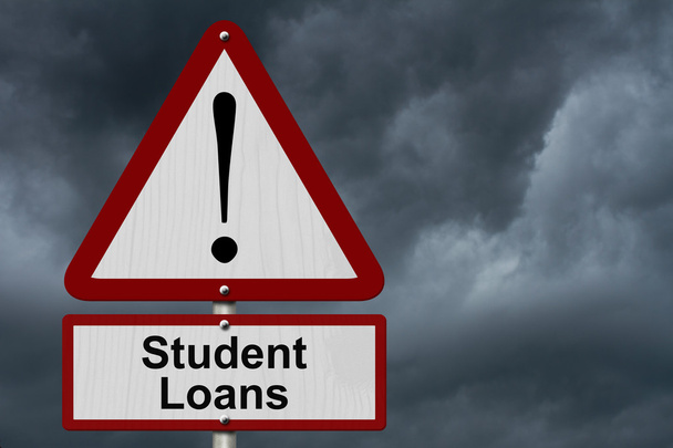 Знак осторожности при выдаче студенческих кредитов
 - Фото, изображение