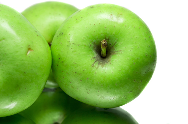 zelené jablko a stín - Fotografie, Obrázek