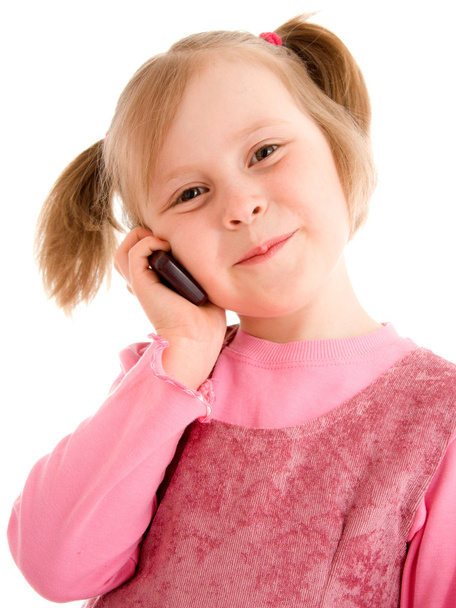 Girl talking on the phone. - Φωτογραφία, εικόνα