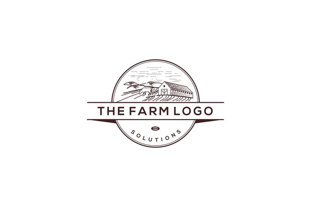 Malli logo ratkaisu maatilan - Vektori, kuva