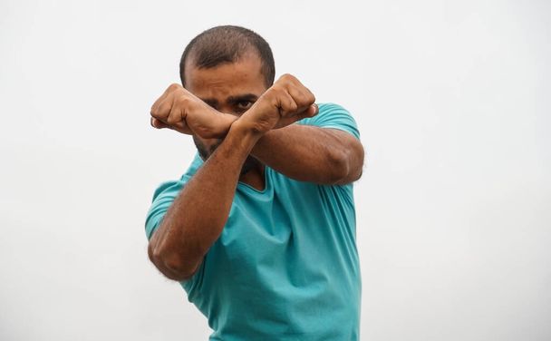 a man doing self defence - Foto, Imagem