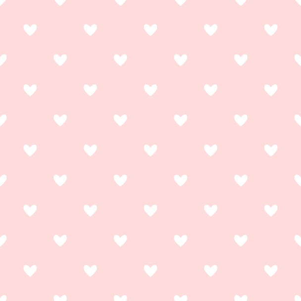 Small cute hearts background. Seamless pattern for Valentine's Day. Vector illustration. - Wektor, obraz