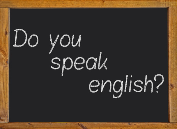 Umíš anglicky? na tabuli - Fotografie, Obrázek