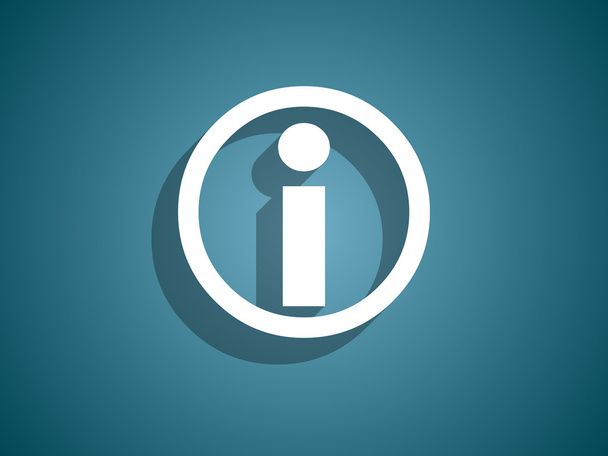 Flat icon of info - Vector, Image