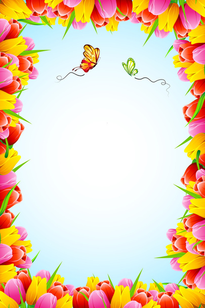 Tulip Background - Vector, Image