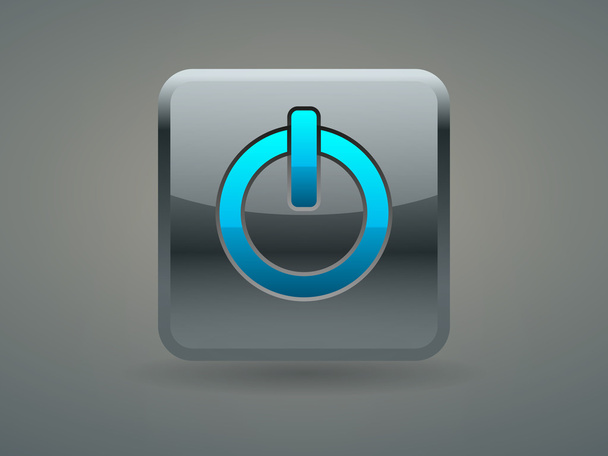 Button icon of power - Vektor, kép