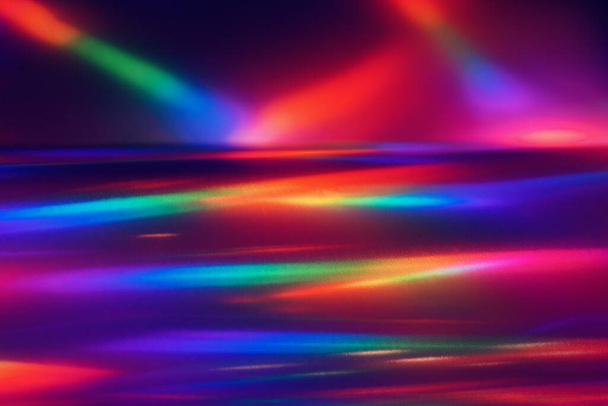 Abstract image of prismatic reflective glowing tubes - Photo, Image