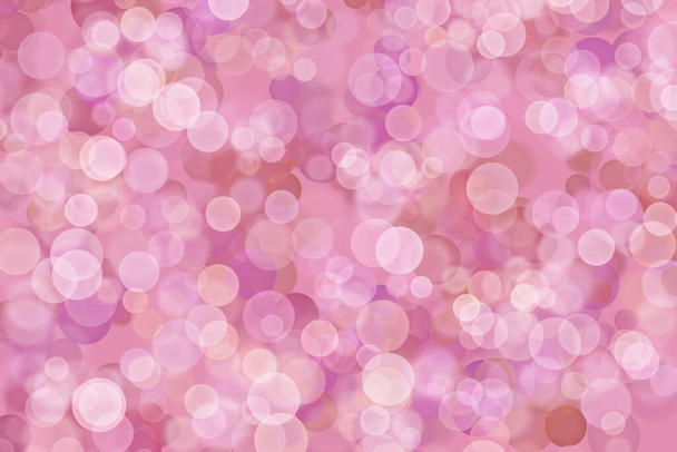 Hermoso fondo rosa con muchas luces rosadas borrosas similares a bokeh - Foto, imagen