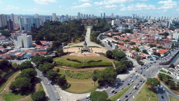 Cityscape of Sao Paulo Brazil. Stunning landscape of downtown district city. Metropolis landscape of landmark city. - Footage, Video