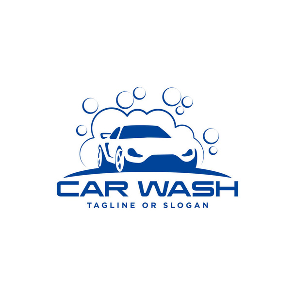 車洗浄ロゴデザインテンプレート3dスタイル、ベクトルEPS 10 - ベクター画像