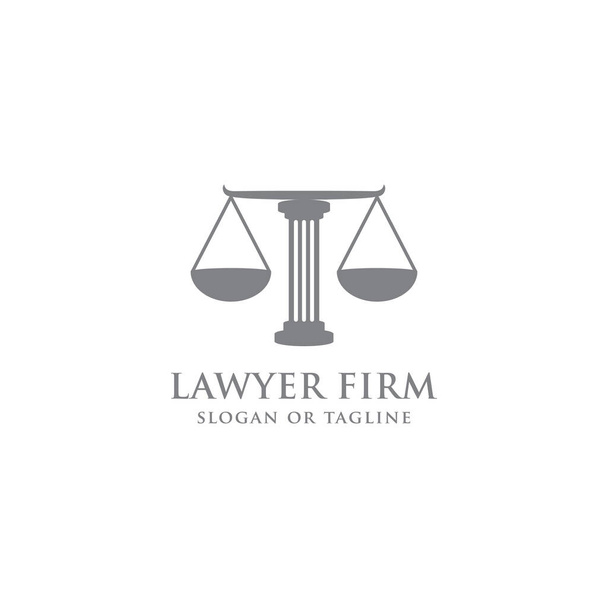 Návrh ikon měřítka. Návrh loga kreativní rovnováhy související s advokátem, advokátní kanceláří nebo právníky - Vektor, obrázek
