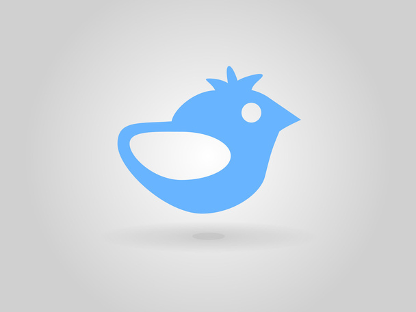 Flat icon of bird - Vector, afbeelding