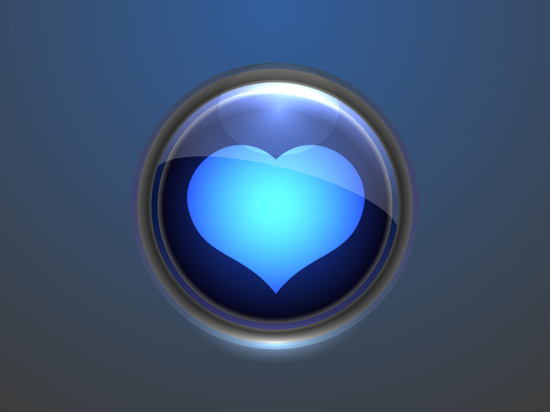 Flat icon of heart - Wektor, obraz