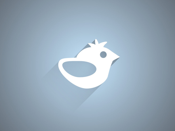 Flat icon of bird - Вектор,изображение