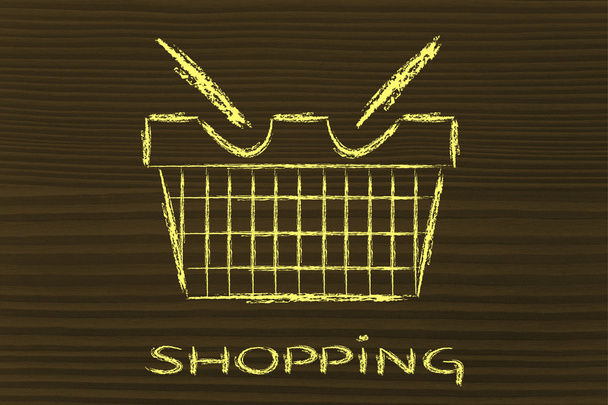 funny shopping cart design - Photo, image