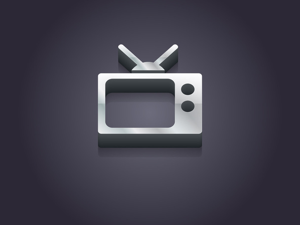 Tv icon - Vecteur, image