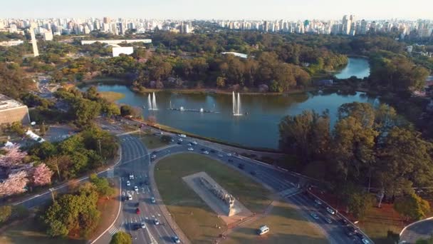 Cityscape of Sao Paulo Brazil Дивовижний краєвид міста. Пейзаж міста Метрополіс.. - Кадри, відео