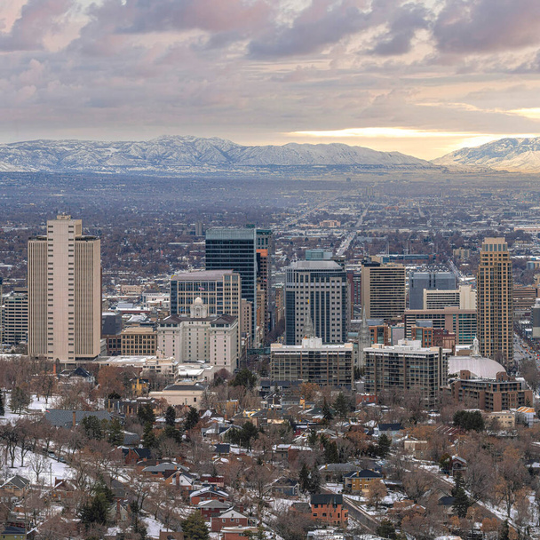 Downtown Salt Lake City In Utah Stock Photo, Picture and Royalty Free  Image. Image 93780130.