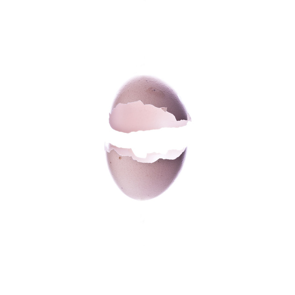 İzole edilmiş kırık yumurta. - Fotoğraf, Görsel