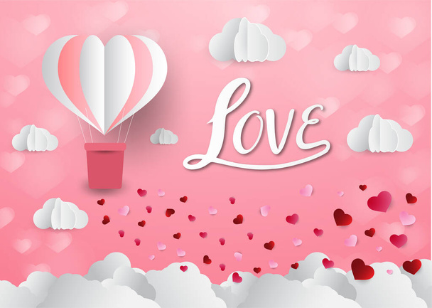 Happy Valentine's Day concept vector illustration background  - Vettoriali, immagini