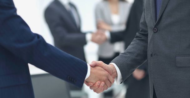 concept of cooperation.handshake of business partners - Foto, imagen